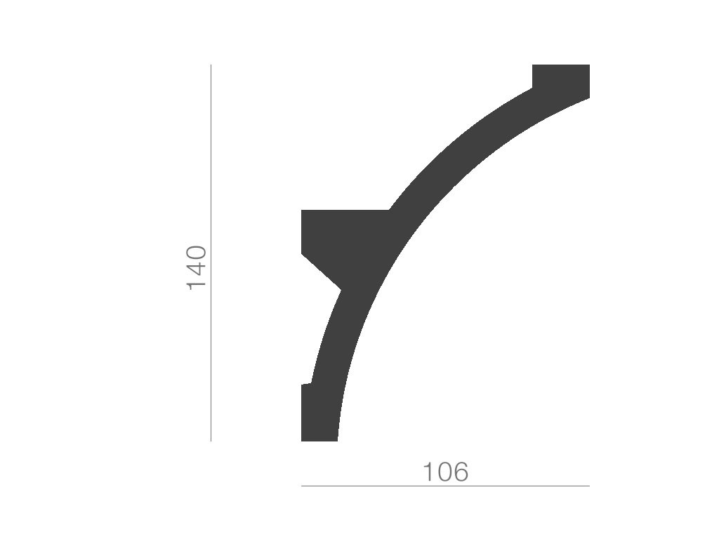 Taklist indirekt ljus KF708